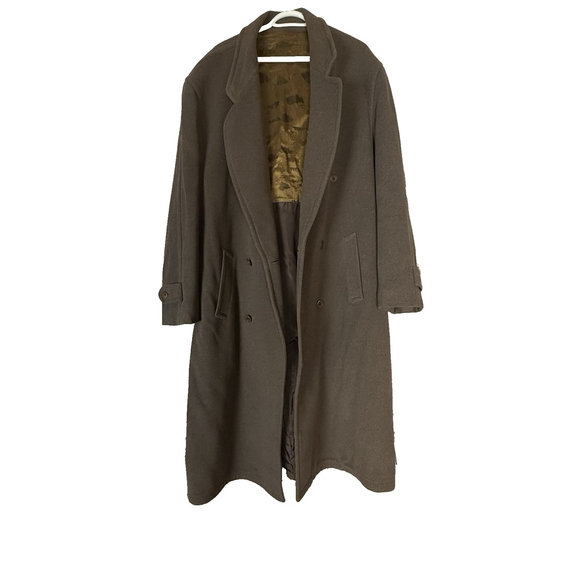 Vintage Steinbock Tyrol Wool Blend Classic Brown Overcoat - Picture 9 of 16